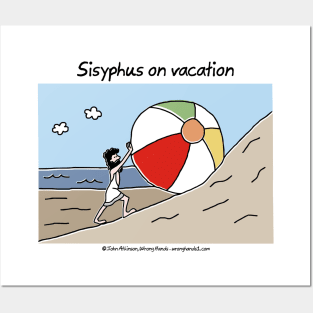 Sisyphus on vacation Posters and Art